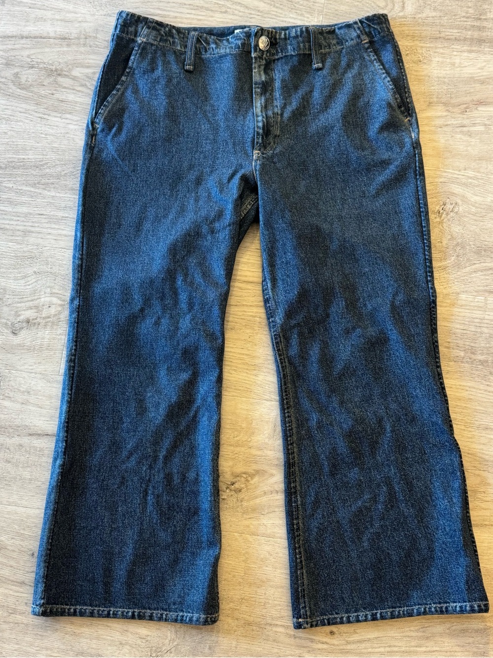 rag & bone Miramar Wide Leg Cotton Terry Sweatpant trouser Jeans size 30